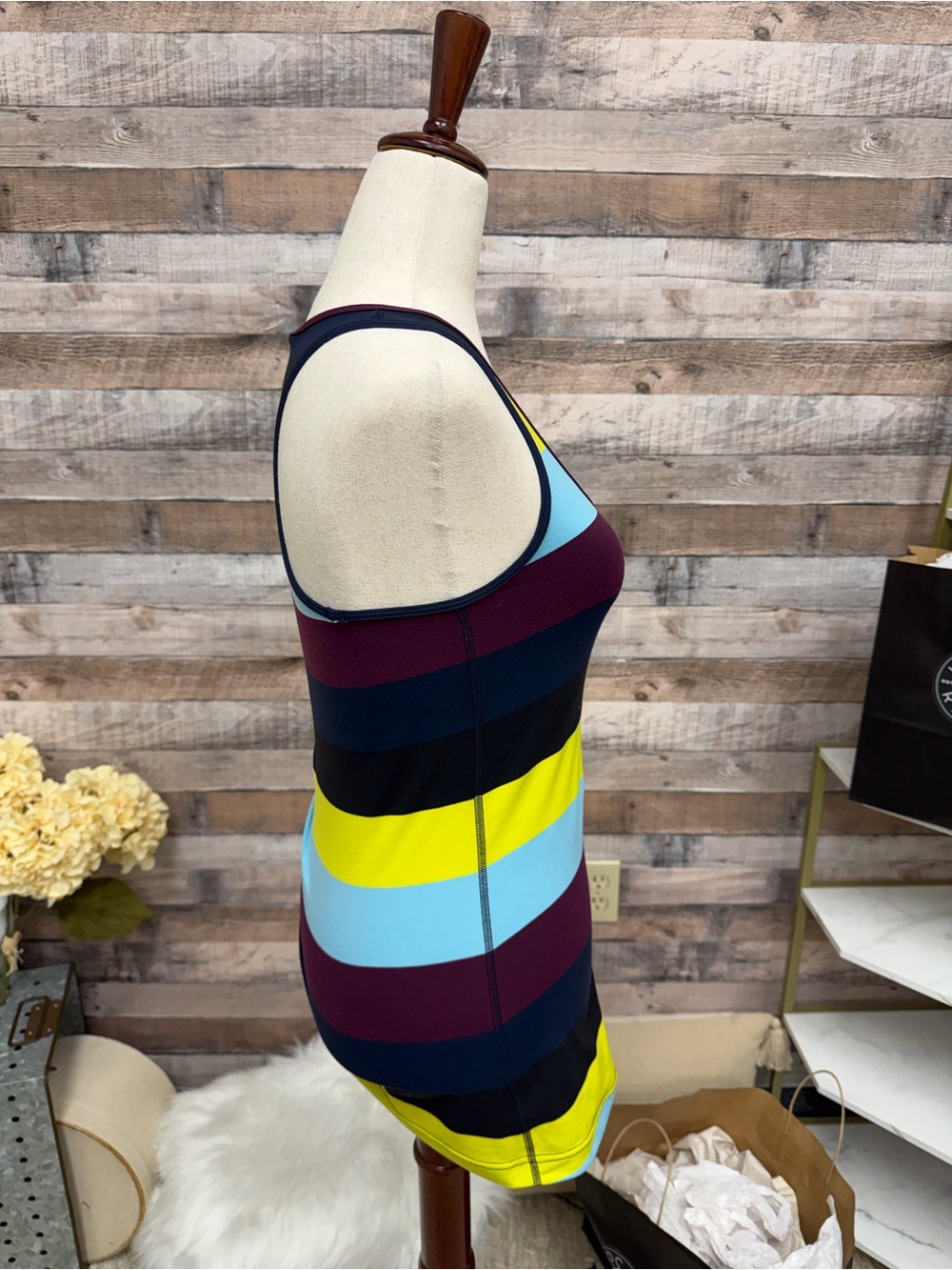Lululemon Cool Racerback Stripped Tank Top - Picture 2 of 4